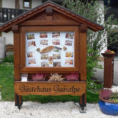 Gaestehaus Gaisalpe Fischen im Allgaeu Buitenkant foto